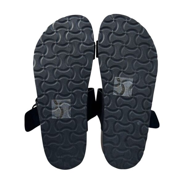 NEW White Mountain Womens Leather Upper Footbed Harley Sandals Size 7M Black - Picture 7 of 9